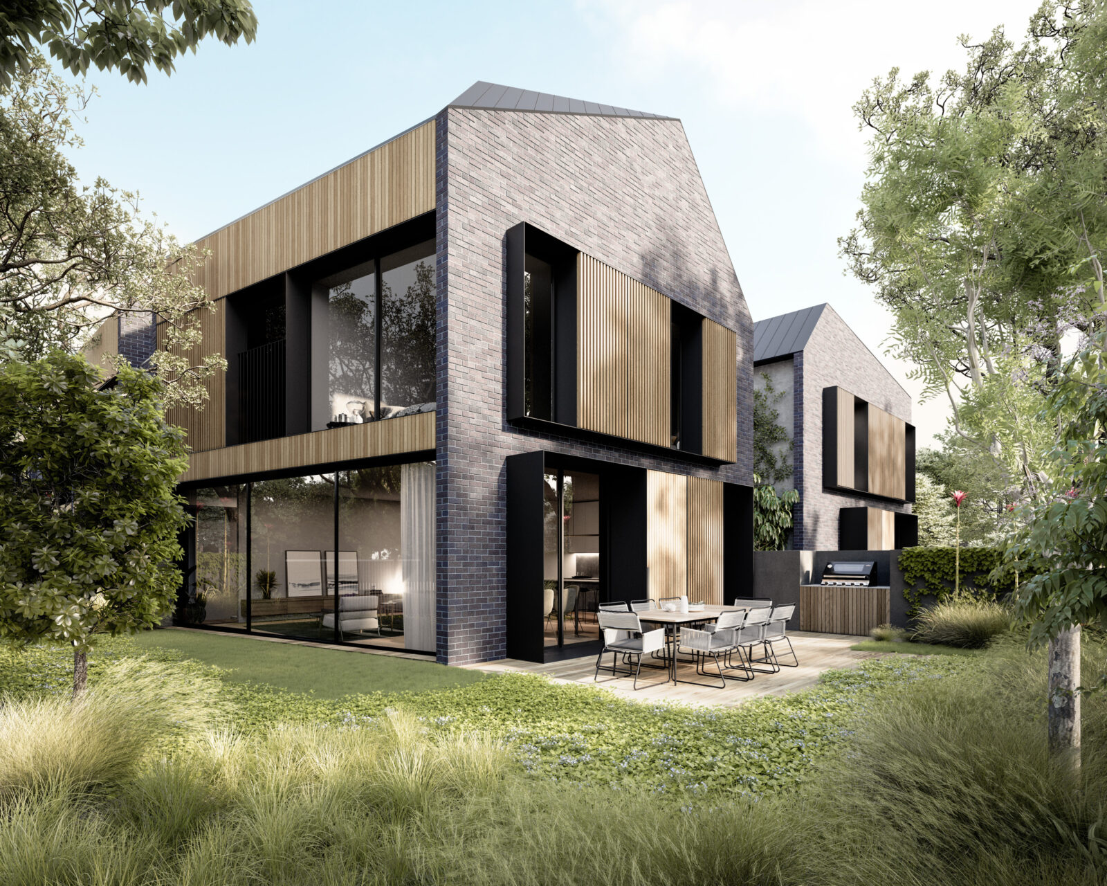 MRE Robinson Hawthorn design, luxury living, courtyard, real estate, outdoor, development, for sale